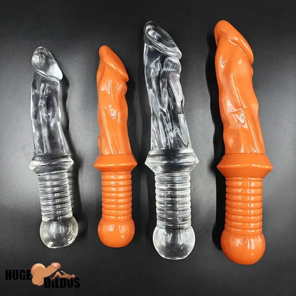 10in 12.5in Big Lifelike knife Dildo With Handle Sex Toy Masturbator Advancers