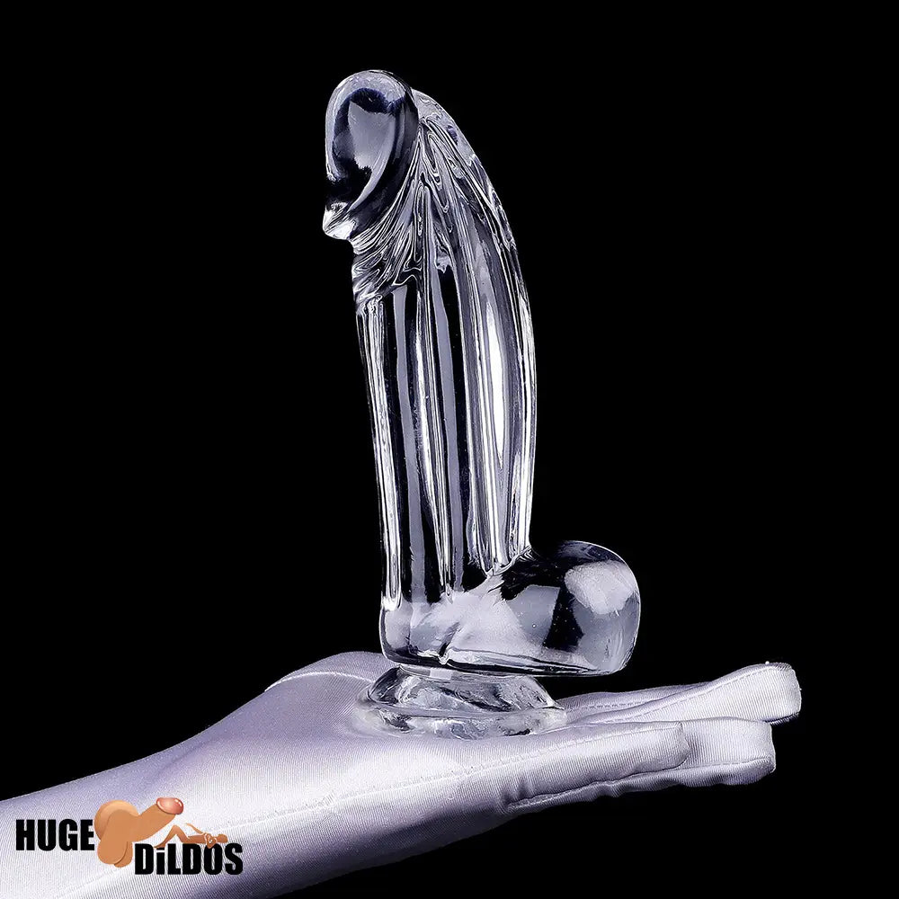 6.3in 7.28in 8.66in Realistic Clear Women Men Dildo With Suction Cup