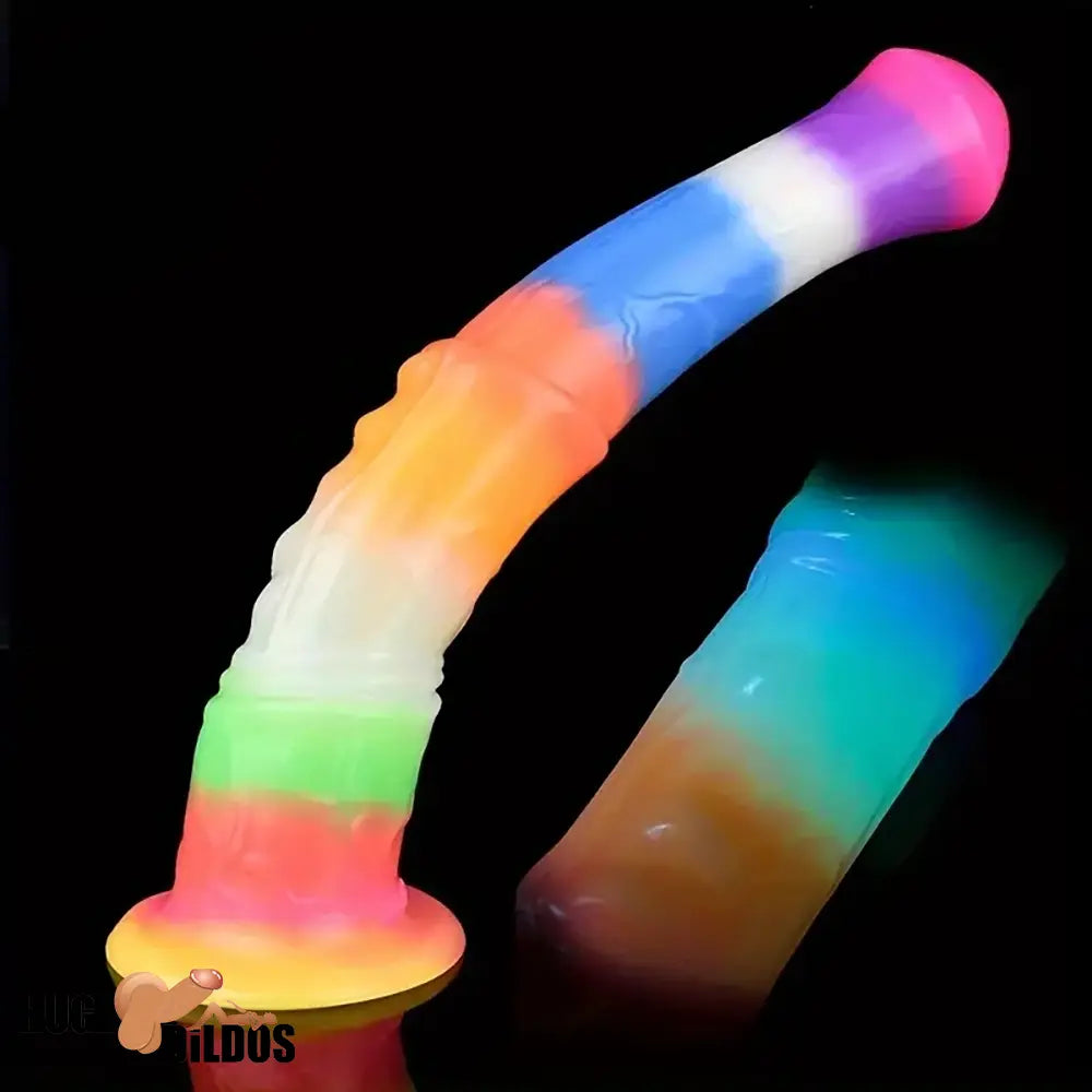 11.61in Big Silicone Cock Horse Luminous Animal Dildo BDSM G Spot Cock