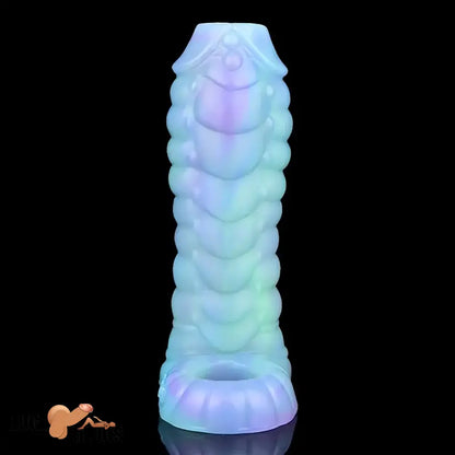 5.39in Lifelike Silicone Soft Dildo Sleeve Snake Luminous Dick Extender