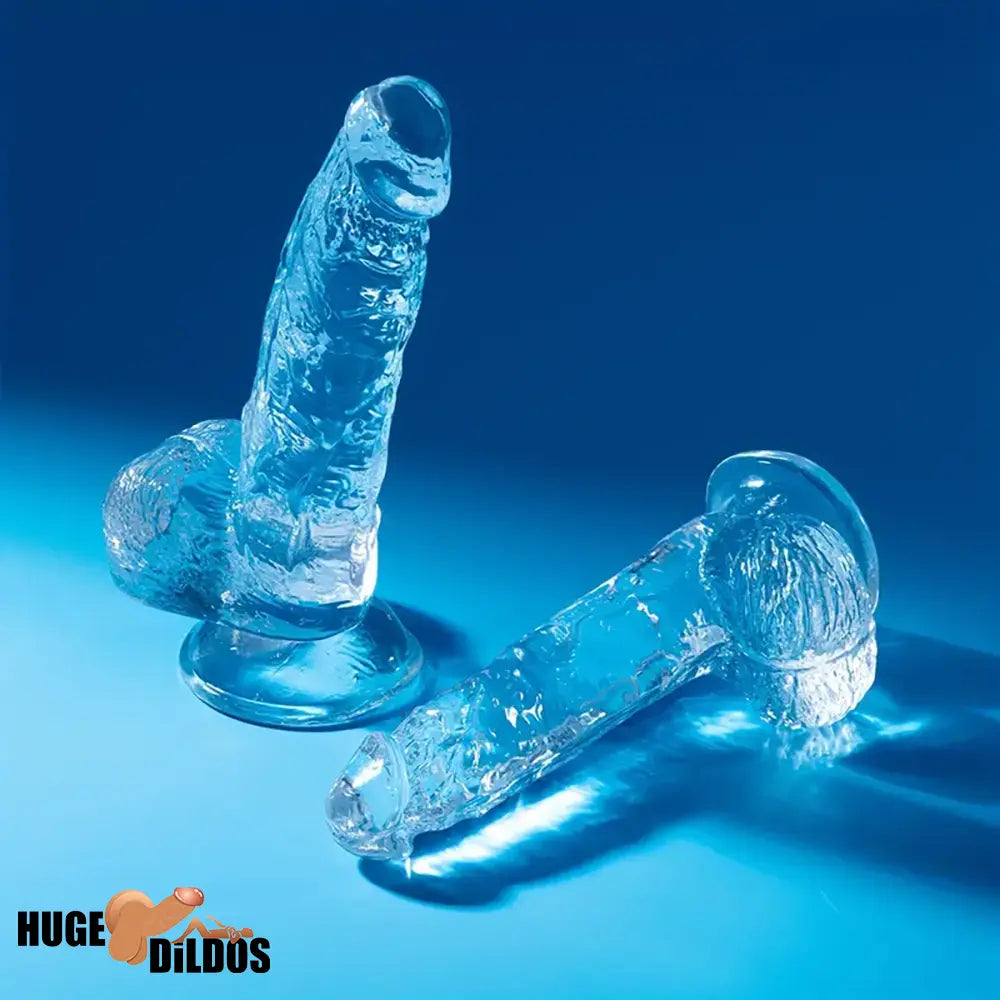 6.4in 7in 8in 9in Clear Real Cock Dildo For G-Spot Vaginal Anal Stimulation