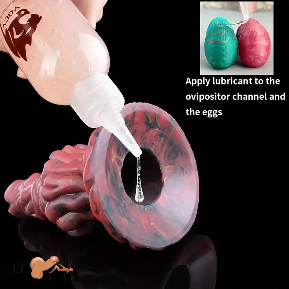 7.99in Silicone Soft Big Knot Alien Ovipositor Dildo For Women Men Lay Eggs
