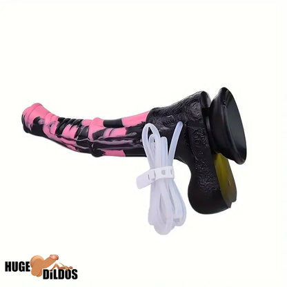 9.64in 13.77 Big Horse Animal Cock Silicone Ejaculation Dildo For Clit Play