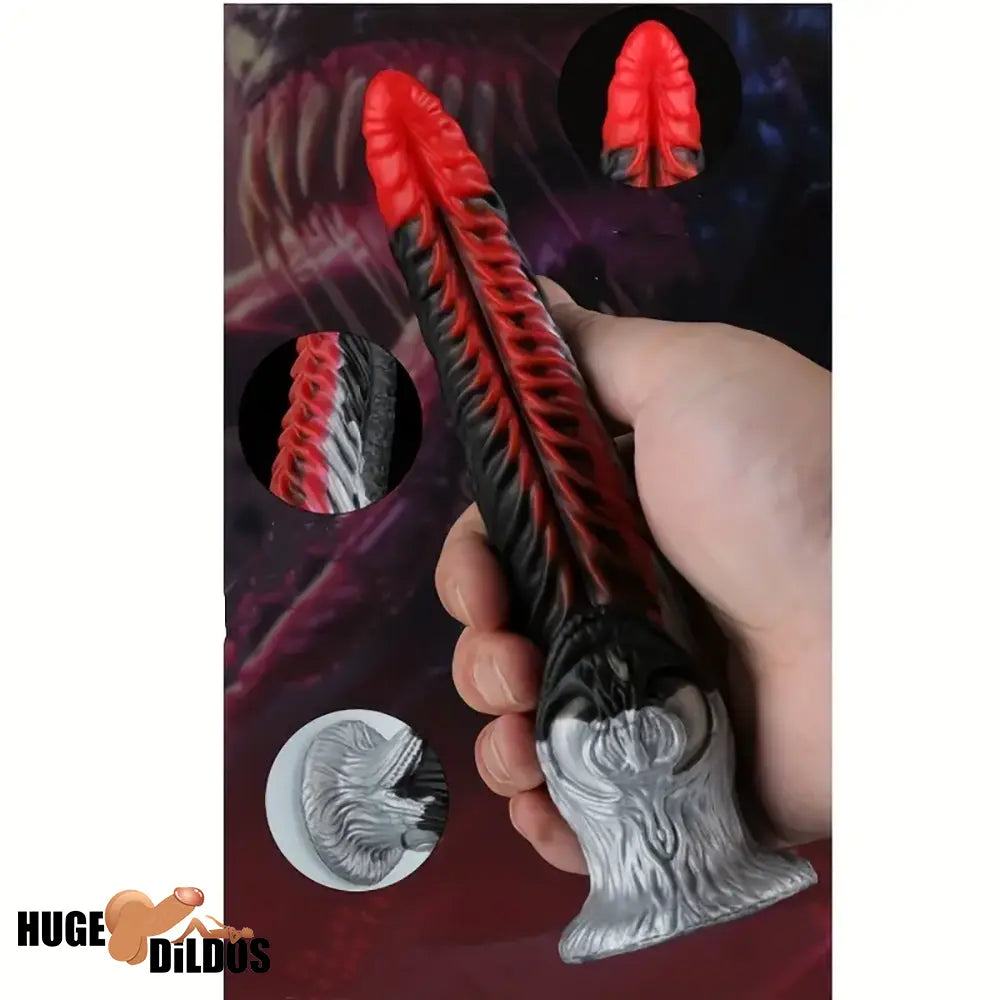 7.09in Silicone Flexible Monster Fantasy Dildo For Handheld Couples Lesbian