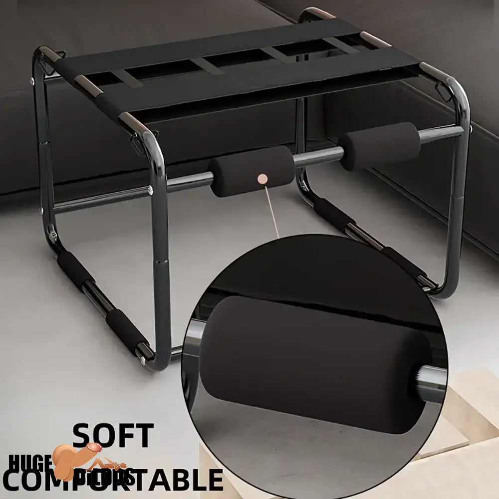 Multi-Functional BDSM Metal Sex Dildo Chair Bondage Ergonomic Design