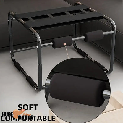 Multi-Functional BDSM Metal Sex Dildo Chair Bondage Ergonomic Design