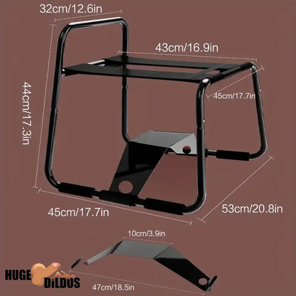 Enhancer Metal Dildo Chair With Dildo Base Bouncing Mount Sex Stool