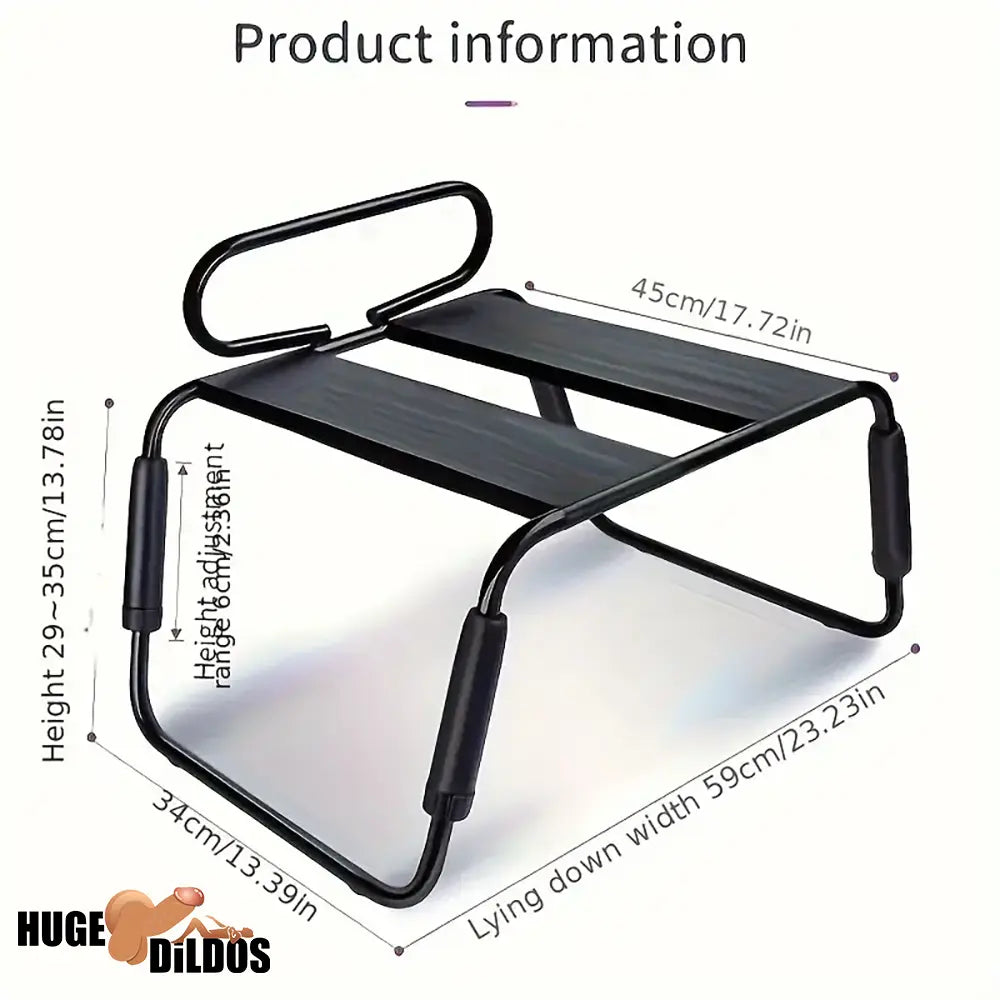 Adjustable Metal Folding Dildo Chair For Adults With Removable Headrest