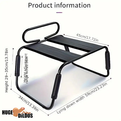 Adjustable Metal Folding Dildo Chair For Adults With Removable Headrest