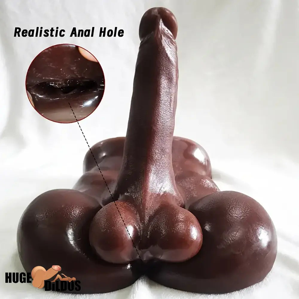 7.1in Silicone Flexible Dildo With TPE Sex Torso For Handheld Couples Sex