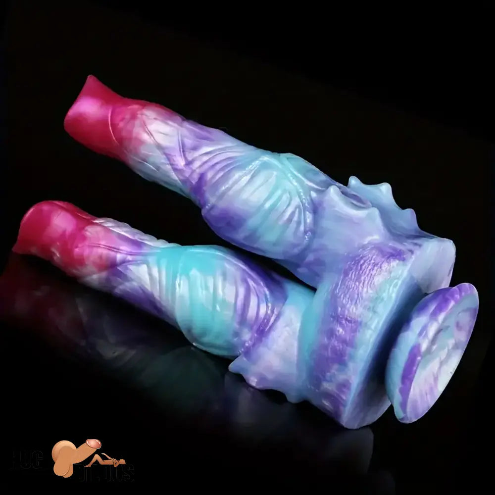 8.7in Silicone Flexible Monster Double Sided Fantasy Dildo For Handheld Sex