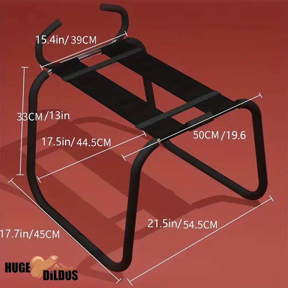 BDSM Metal Sex Dildo Chair With Armrest For Couple Flirting Sex Toy