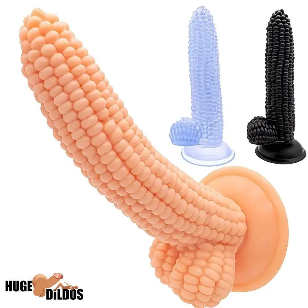 7.9in Real Vegetable Corn Body-Safe Dildo For Women Vaginal Sex Pleasure