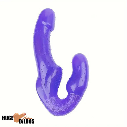9.05in Dual Heads Strapless Strapon Dildo For Couples Lesbian Sex Orgasm