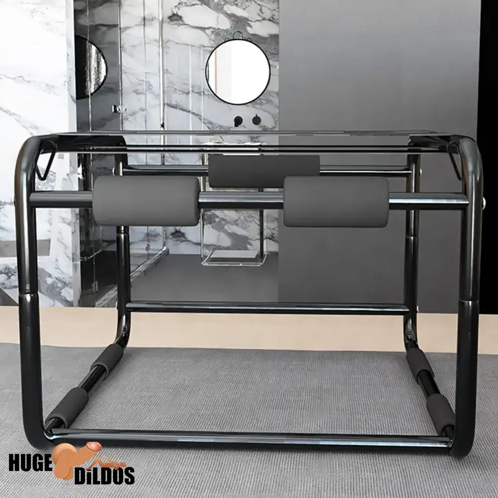 Multi-Functional BDSM Metal Sex Dildo Chair Bondage Ergonomic Design