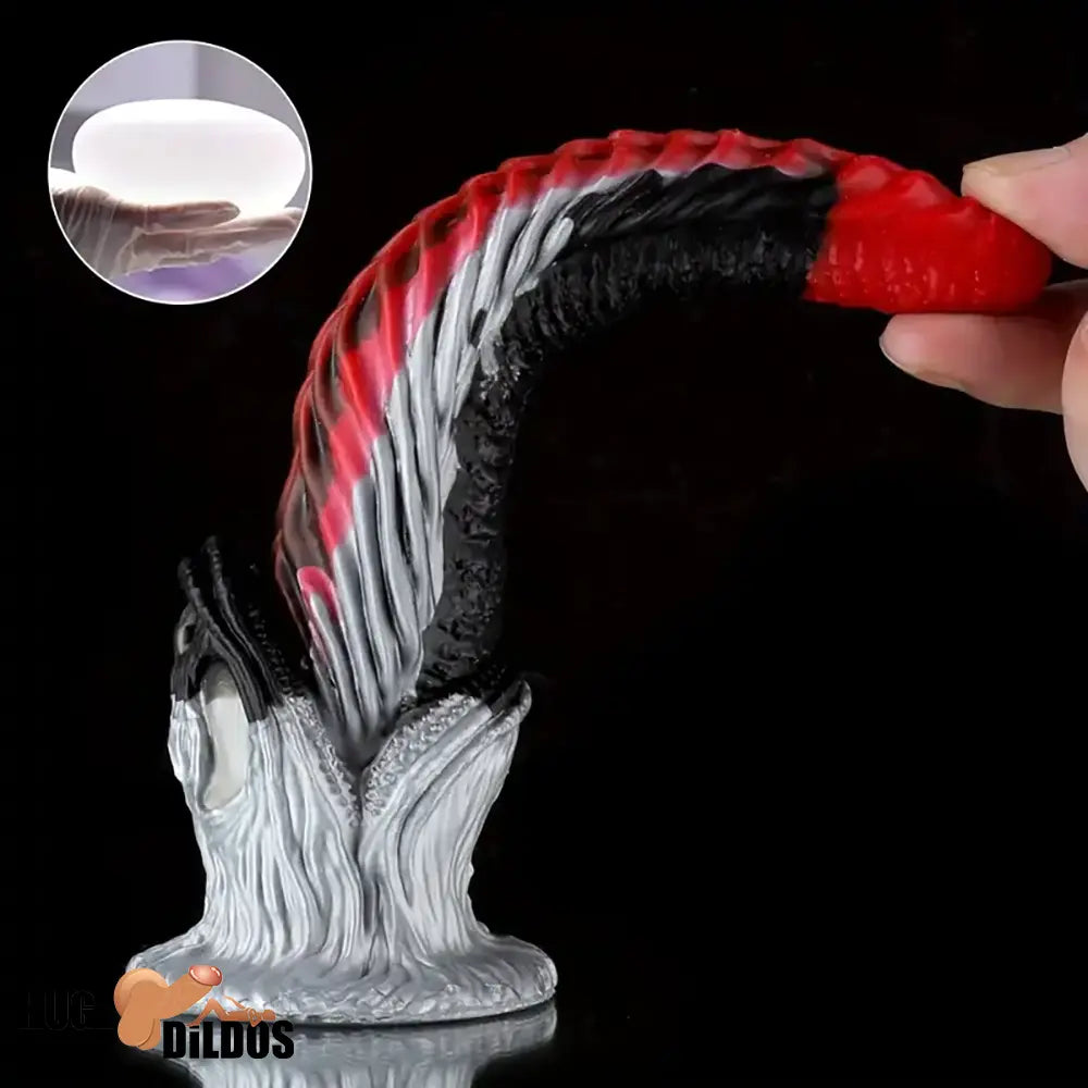 7.09in Silicone Flexible Monster Fantasy Dildo For Handheld Couples Lesbian