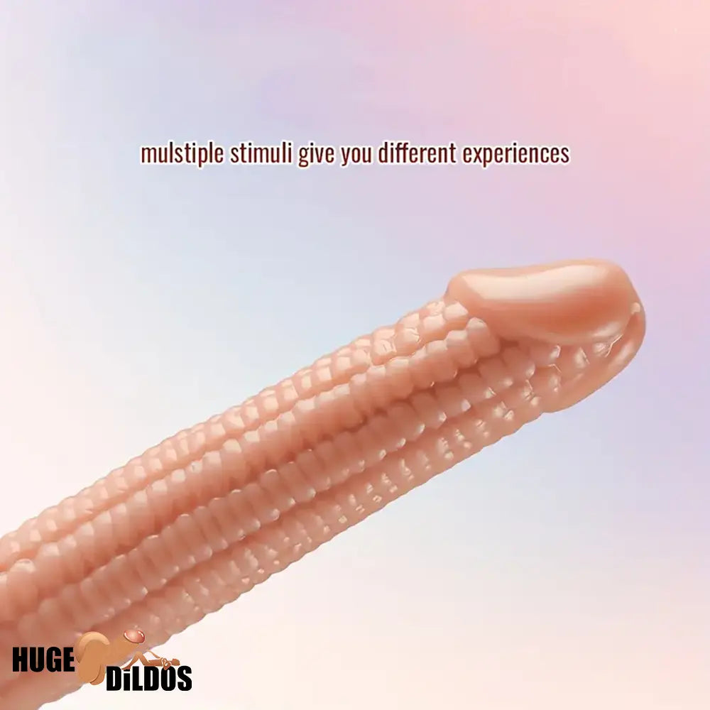 7.09in Real Vegetable Corn Body-Safe Dildo For Women Vagina With Sucker