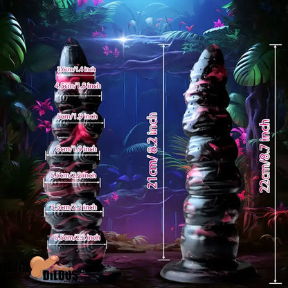 8.7in Monster Octopus Tentacle Big Silicone Soft Flexible Dildo For Couples