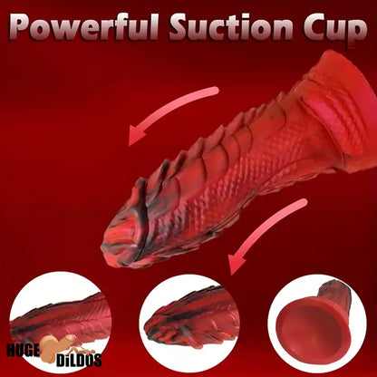 7.87in Silicone Flexible Snake Fantasy Handheld Dildo For Couples Lesbian