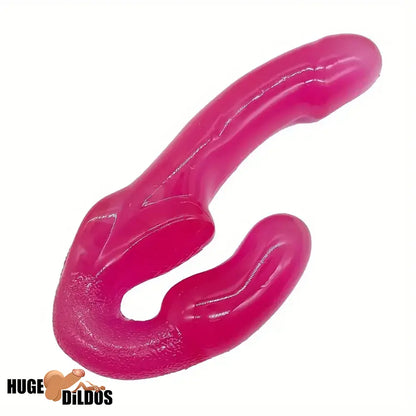 9.05in Dual Heads Strapless Strapon Dildo For Couples Lesbian Sex Orgasm