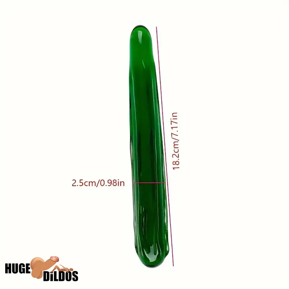 Multiple Lengths Cock Fruit Vegetable Crystal Clear Glass Anal Plug Dildo