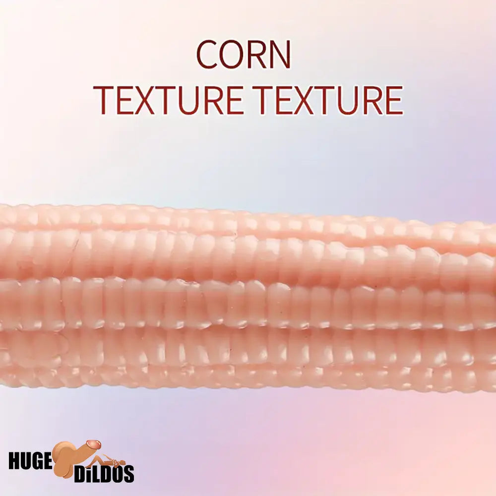7.09in Real Vegetable Corn Body-Safe Dildo For Women Vagina With Sucker