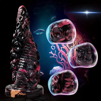7.87in Fantasy Monster Octopus Tentacle Flexible Silicone Dildo For Couples