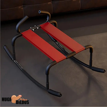 Horse Rocking Dildo Chair With Handrails For Couples Metal Useful Furniture