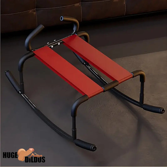 Horse Rocking Dildo Chair With Handrails For Couples Metal Useful Furniture