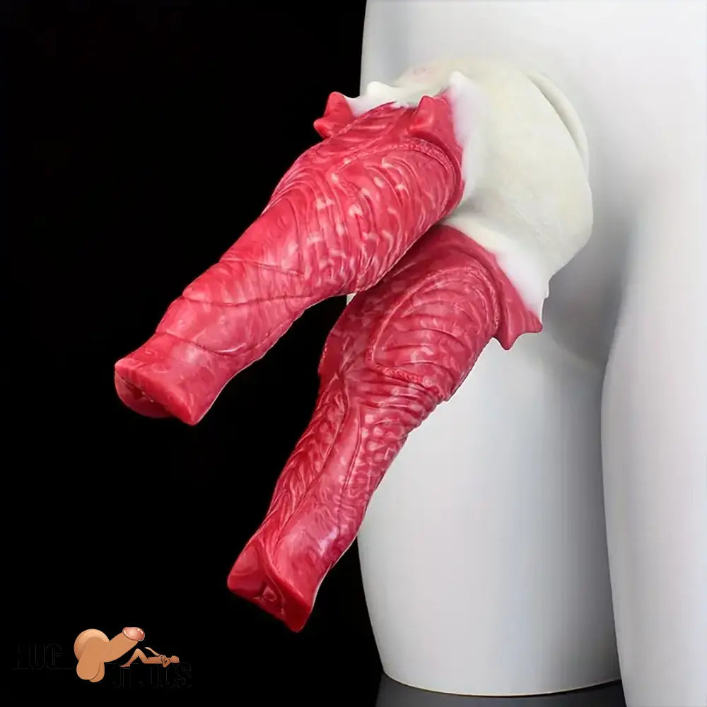 8.7in Silicone Flexible Monster Double Sided Fantasy Dildo For Handheld Sex