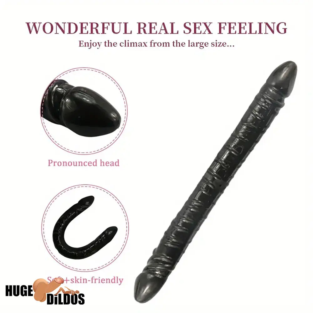 13.19in Dual Ended Long Big Dildo Body-Safe For Increased Stimulation
