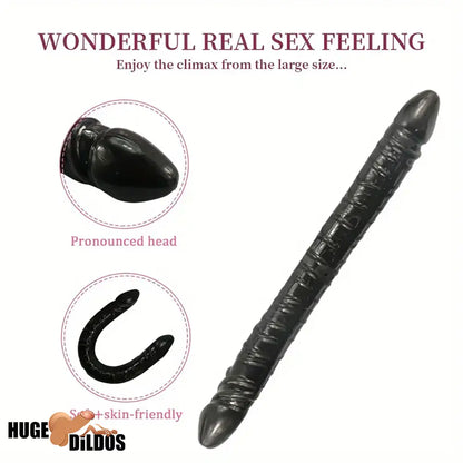 13.19in Dual Ended Long Big Dildo Body-Safe For Increased Stimulation