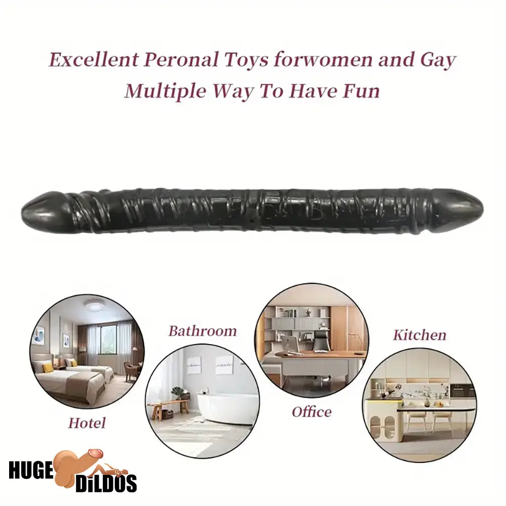 13.19in Dual Ended Long Big Dildo Body-Safe For Increased Stimulation