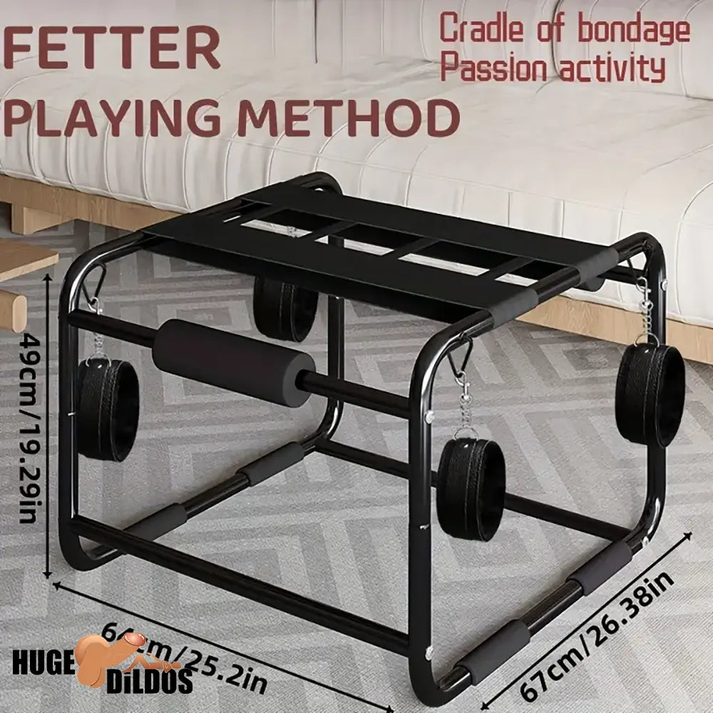 Multi-Functional BDSM Metal Sex Dildo Chair Bondage Ergonomic Design