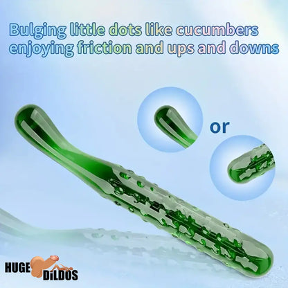 6.2in 7.5in 7.7in Multiple Colors Fruit Vegetable Crystal Glass Anal Dildo