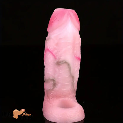 5.31in Silicone Soft Dildo Sleeve Flexible Penis Extender For Sex Time