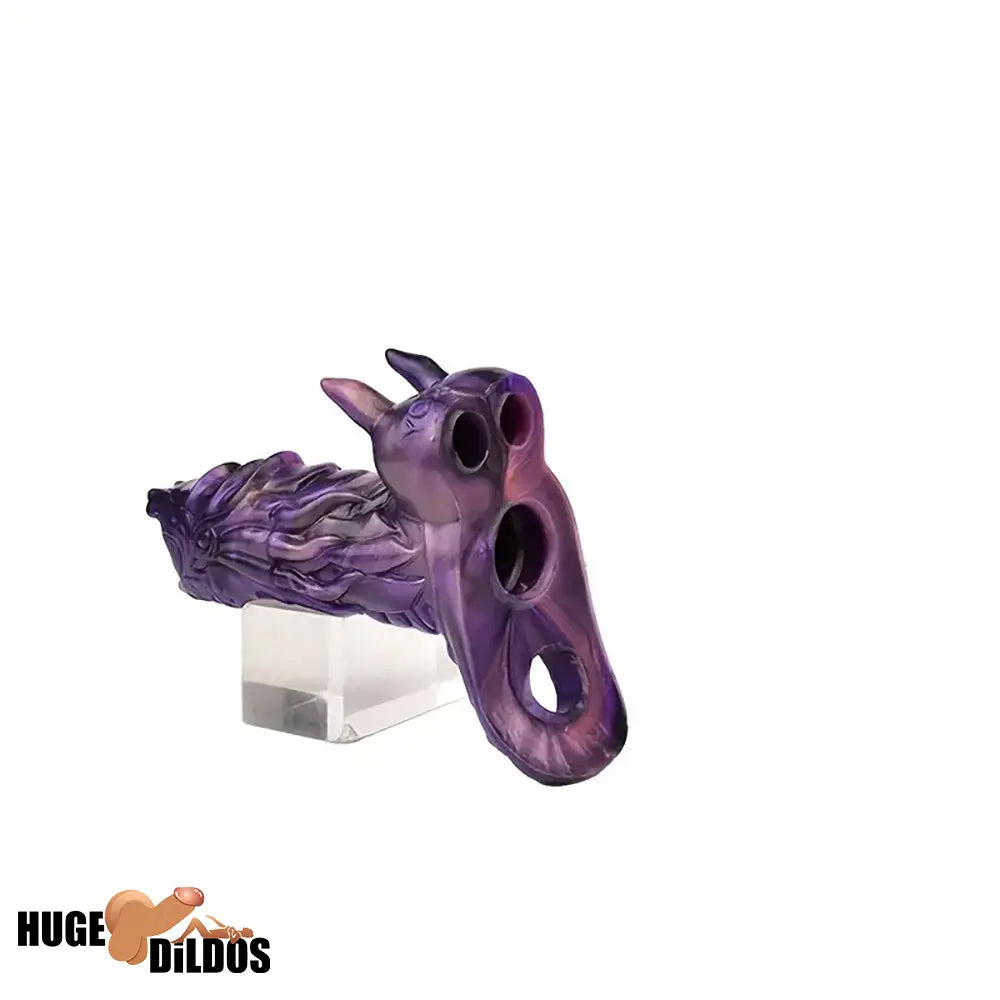 5.91in Silicone Dragon Fantasy Hollow Dildo Sleeve For Masturbation
