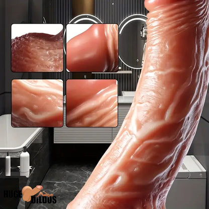7.6in 8.66in Swing Vibrating Thrusting Big Silicone Soft Heated Electric Dildo