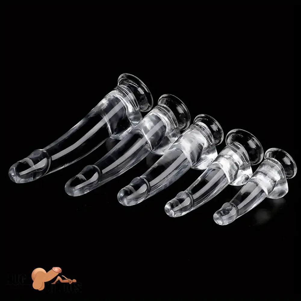 5.9in 7.08in 8.07in 9.64in 10.82in Crystal Clear Dildo For Women Orgasm