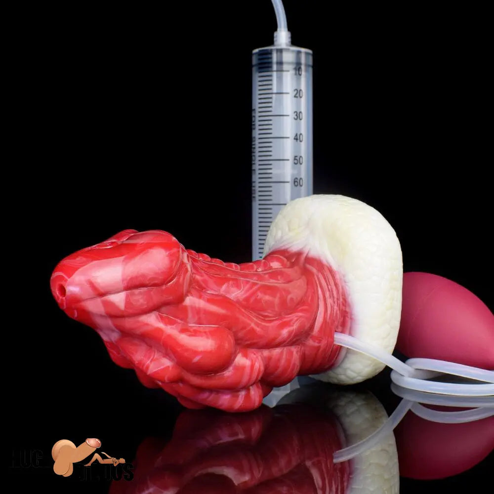 6.5in Fantasy Monster Silicone Soft Dragon Ejaculating Women Male Dildo