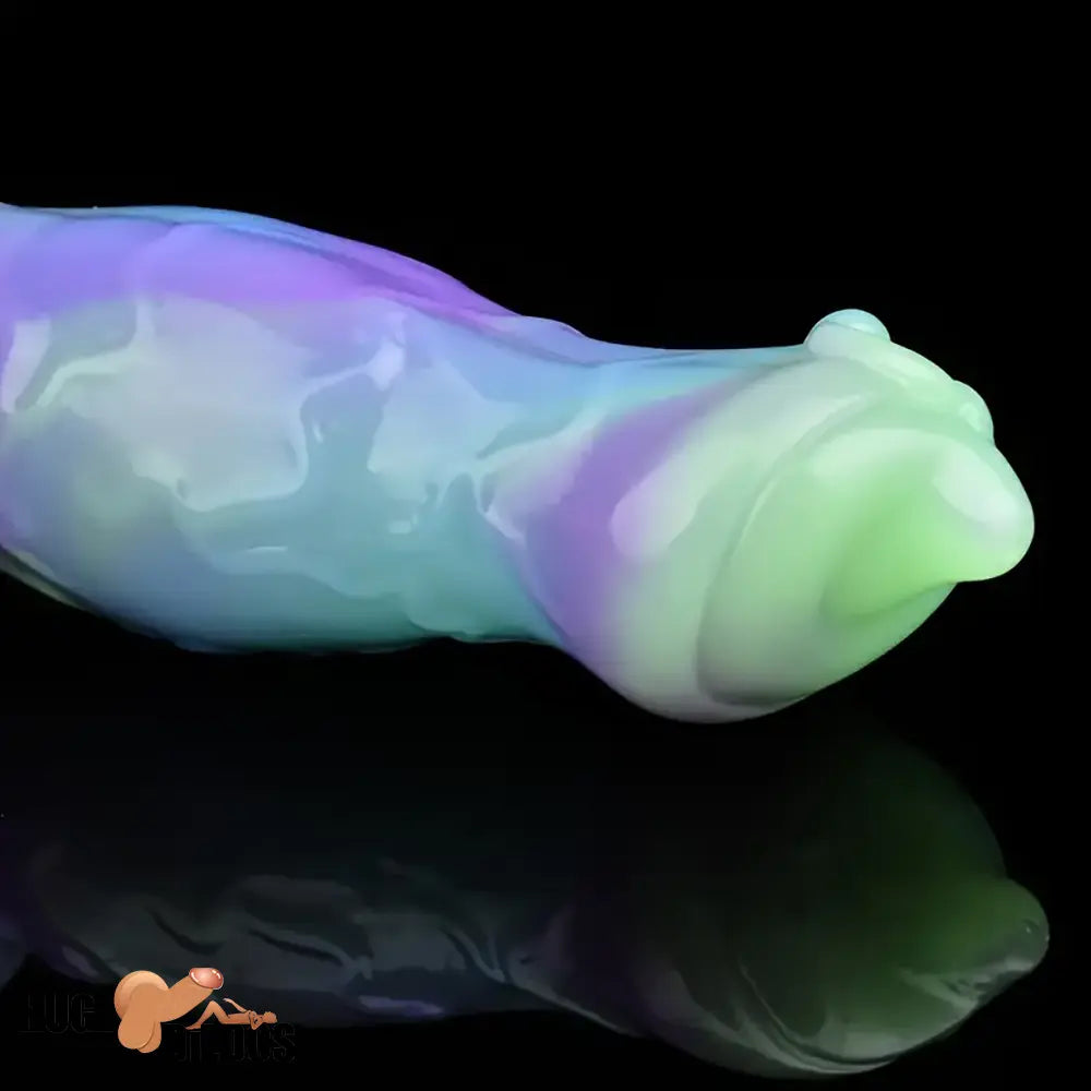 7.09in Fantasy Monster Dog Knot Silicone Soft Cock Dildo For Anus Play