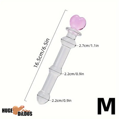 5.1in 6.5in 7.7in 7.9in Glass Crystal Durable Dildo For Female Sex Pleasure