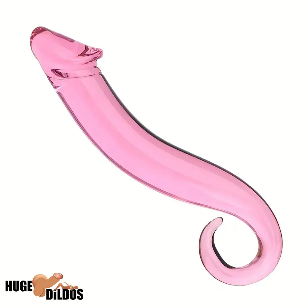 7.09in 7.28in 7.48in Clear Unisex Glass Crystal Dildo For G Spot Sex Cock
