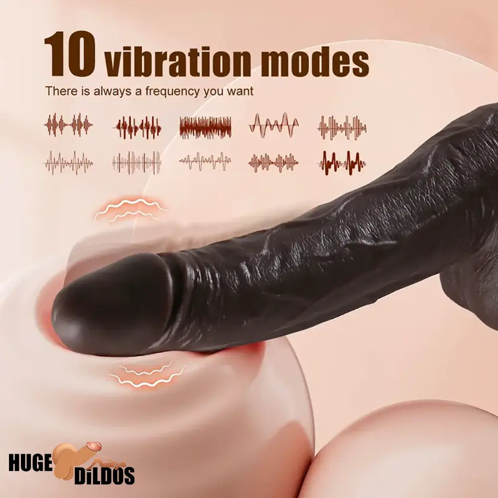 8.7in Soft Big Silicone Thrusting Rotating Heating Remote Electric Auto Dildo