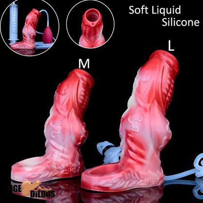 4.8in 5.59in Soft Liquid Silicone Monster Dildo Sleeve For Delay Time