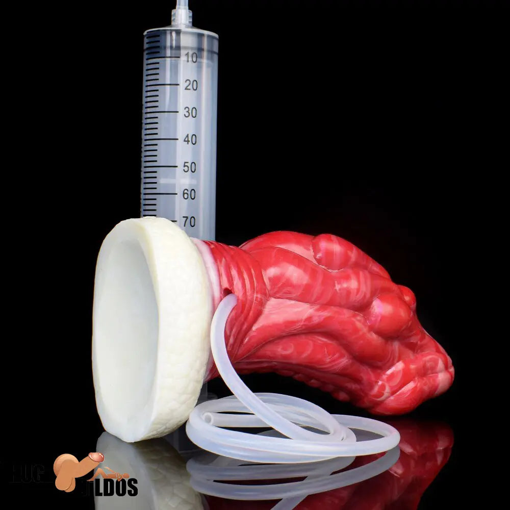 6.5in Fantasy Monster Silicone Soft Dragon Ejaculating Women Male Dildo