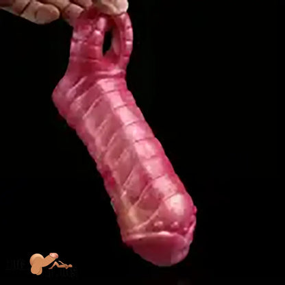6.1in Silicone Soft Dildo Sleeve Penis Extender Reusable Hollow Sleeve