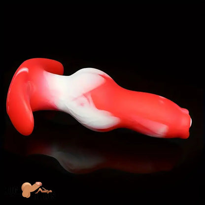 5.98in 7.55in 8.66in Fantasy Monster Silicone Soft Animal Dog Knotted Dildo