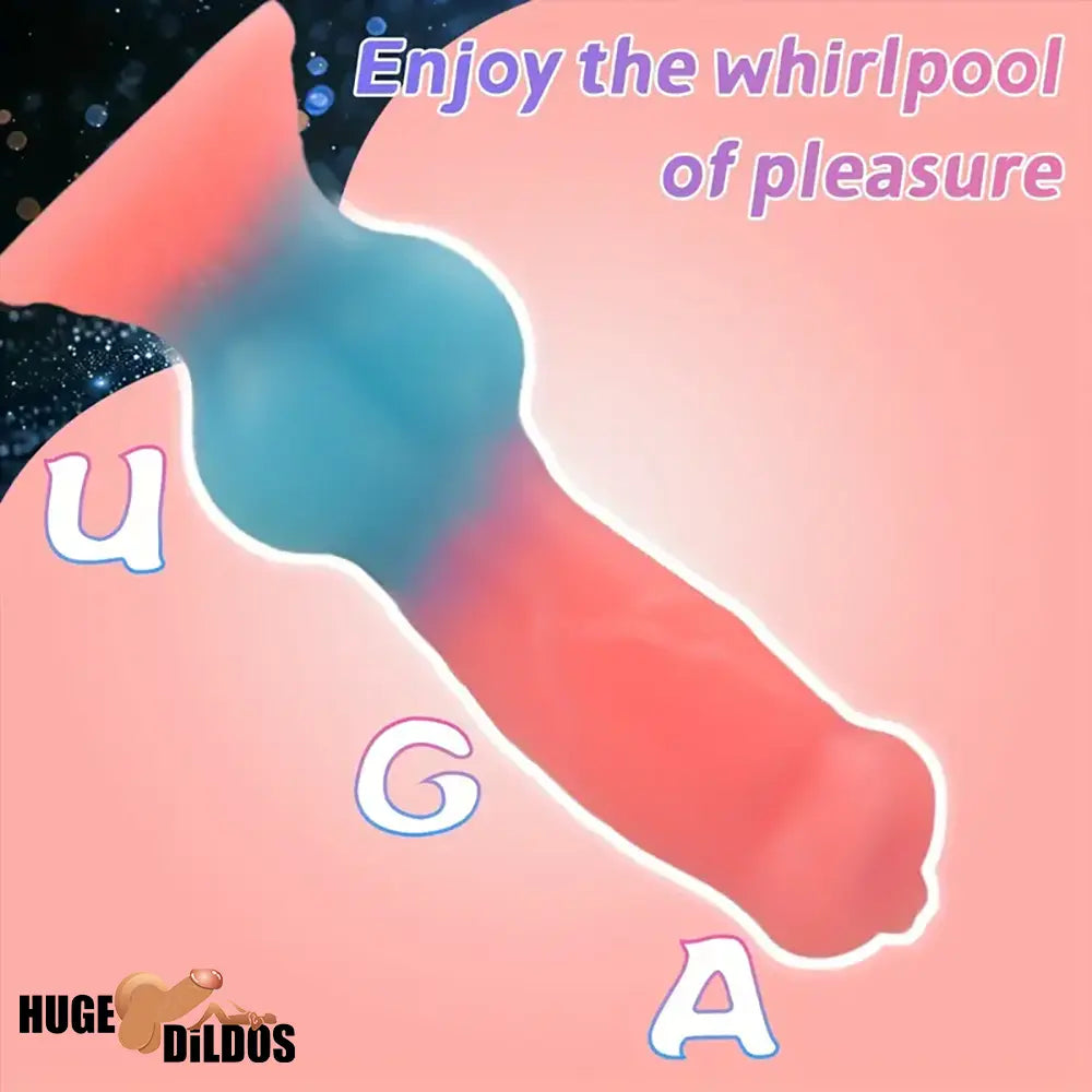 7.08in 7.48in 9.44in 10.23in 13in Silicone Soft Big Glowing Dog Cock Knot Dildo