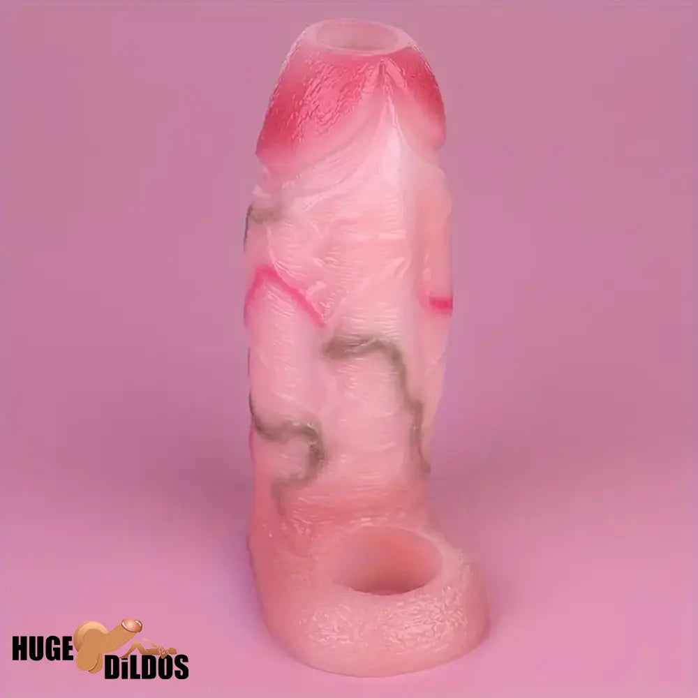 5.31in Silicone Soft Dildo Sleeve Flexible Penis Extender For Sex Time